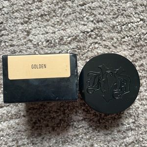 Kat Von D golden, lock it, brightening powder.
